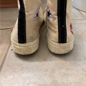 Comme de Garçons X ConverseHigh-Top Sneakers - Beige